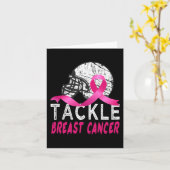 Carte Lutter contre le cancer du sein Survivant Football (Fleur jaune)