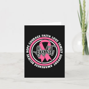 Carte Lutter contre le cancer Ruban rose Breast Cancer G
