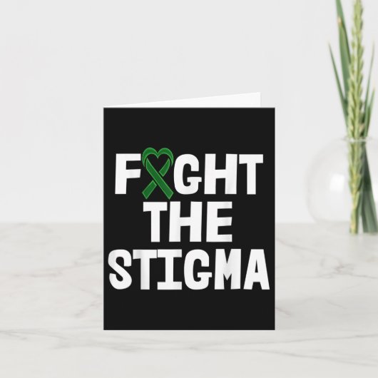 Carte Lutter contre le Ruban vert de la Stigmatisation L (Devant)