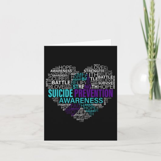 Carte Lutter contre le suicide Lutter contre l'espoir Un (Devant)