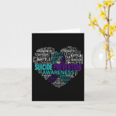 Carte Lutter contre le suicide Lutter contre l'espoir Un (Fleur jaune)