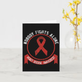 Carte Lutter contre les maladies cardiaques Mois de sens (Fleur jaune)