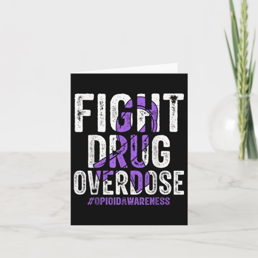 Carte Lutter contre l'overdose de rubéole violet surdose (Devant)