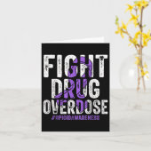 Carte Lutter contre l'overdose de rubéole violet surdose (Fleur jaune)