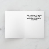 Carte Lutteur de joyeux anniversaire (Intérieur)