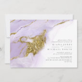 Carte Lux Lavande d'encre Dîner de répétition Abstrait I (Devant)