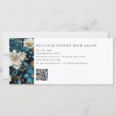 Carte Luxe Floral QR Code Certificat cadeau d'affaires (Dos)