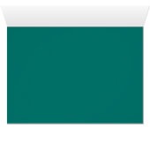 Carte Luxe Gold Ribbon Damask Green Table (Intérieur Horizontal (Bas))