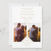 Carte Luxe Joyeux Noël 2 Photos Collage (Devant)