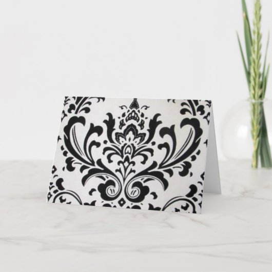 CARTE LUXE NOIR ET BLANC (Devant)