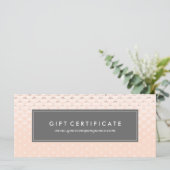 Carte Luxe Rose Gold Certificat cadeau (Debout devant)
