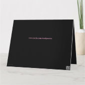 Carte Luxe rose personnalisé 105e anniversaire (Dos)