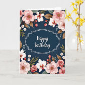 Carte Luxueuse Fleur d'Indigo (Fleur jaune)