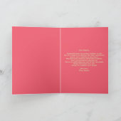 Carte Luxueux Pearly Pink & Gold Accents 40e anniversair (Intérieur)