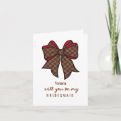Carte Luxury Bow Bridesmaid Proposal  (Devant)