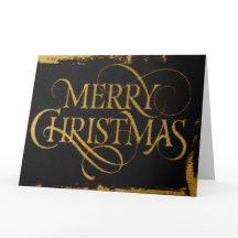 Luxury Gold Foil Christmas Card | Winter Glam