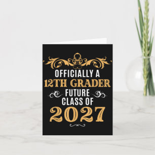 Carte Ly A élève de 12e année Future Cl 2027 Vintage Pre
