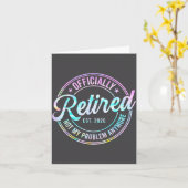 Carte Ly Retired 2026 Not My Problem Anymore Tie Dye Pri (Fleur jaune)