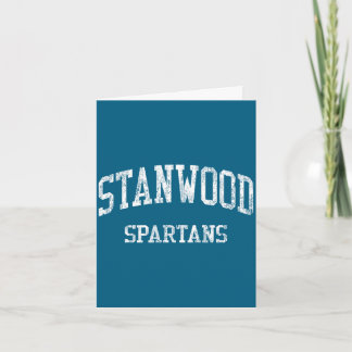 Carte Lycée Stanwood secondaire Stanwood WA vintage spor