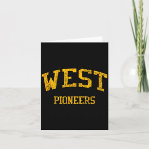 Carte Lycée West High Hs Wichita Ks Vintage Srts 