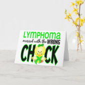 Carte Lymphome Messed With The Wrong Chick (Fleur jaune)