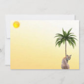 Carte Lynx de Floride avec Superbe Coucher de Soleil Car (Dos)