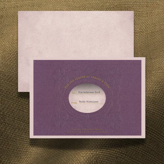 Carte Lyric & Lore Graduation Gift Enclosure Insert Card