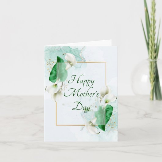 Carte Lys calla blancs (Devant)