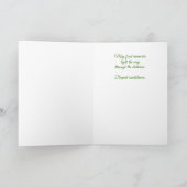 Carte Lys de la Vallée Jardin Papillons Sympathie (Intérieur)