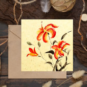 Carte Lys de tigre - rouge