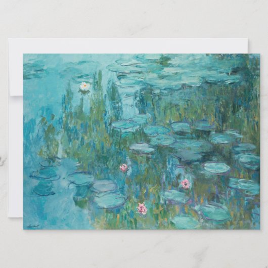 Carte Lys d'eau (par Claude Monet, 1915) (Devant)