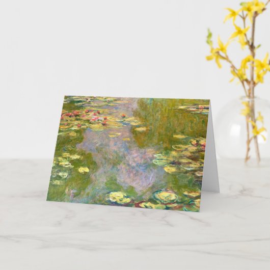 Carte Lys d'eau par Claude Monet 1919 (Fleur jaune)
