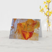 Carte Lys glacés, (Fleur jaune)