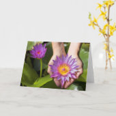 Carte Lys lustres (Fleur jaune)