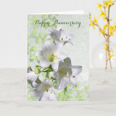 Carte Lys, Mon Amour Ne Fait Qu'Augmenter L'Anniversaire (Fleur jaune)