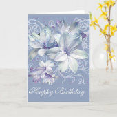 Carte Lys (personnalisables) (Fleur jaune)