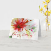 Carte Lys souples (Fleur jaune)