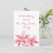 Carte Lys Stargazer Rose (Debout devant)