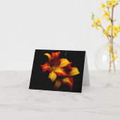 Carte Lys tigres... (Fleur jaune)