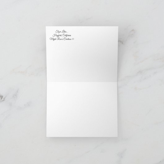 Carte Lys tigres... (Intérieur)