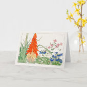 Carte Lys torches, Lobelia par Tanigami Konan (Fleur jaune)