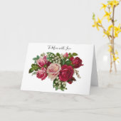 Carte Lys victorienne classique de la vallée Romance (Fleur jaune)