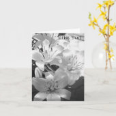 Carte lys - vous manquez (Fleur jaune)