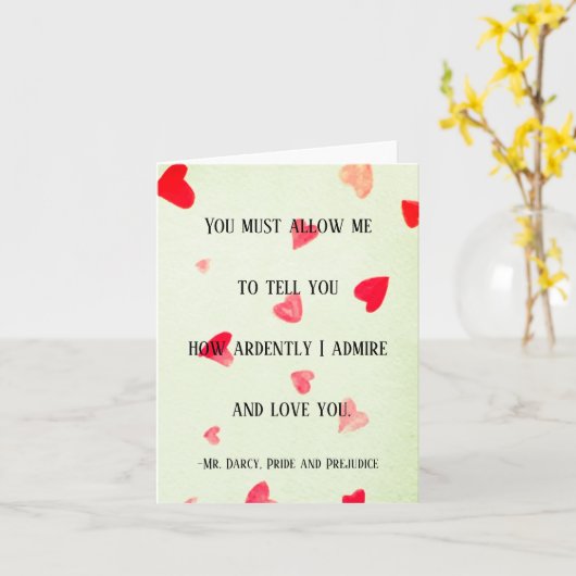 Carte M. Darcy (Fleur jaune)