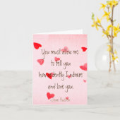 Carte M. Darcy Valentine (Fleur jaune)