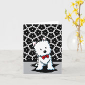 Carte M. Divine Westie Note Vierge (Fleur jaune)