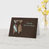 Carte M. et M., Deux Mariés Anniversaire de Mariage (Fleur jaune)