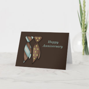Carte M. et M., Deux Mariés Anniversaire de Mariage