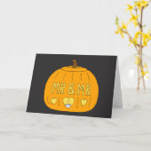 Carte M. et M. Halloween Citrouille (Fleur jaune)