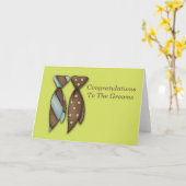 Carte M. et M., Mariage de Two Grooms (Fleur jaune)